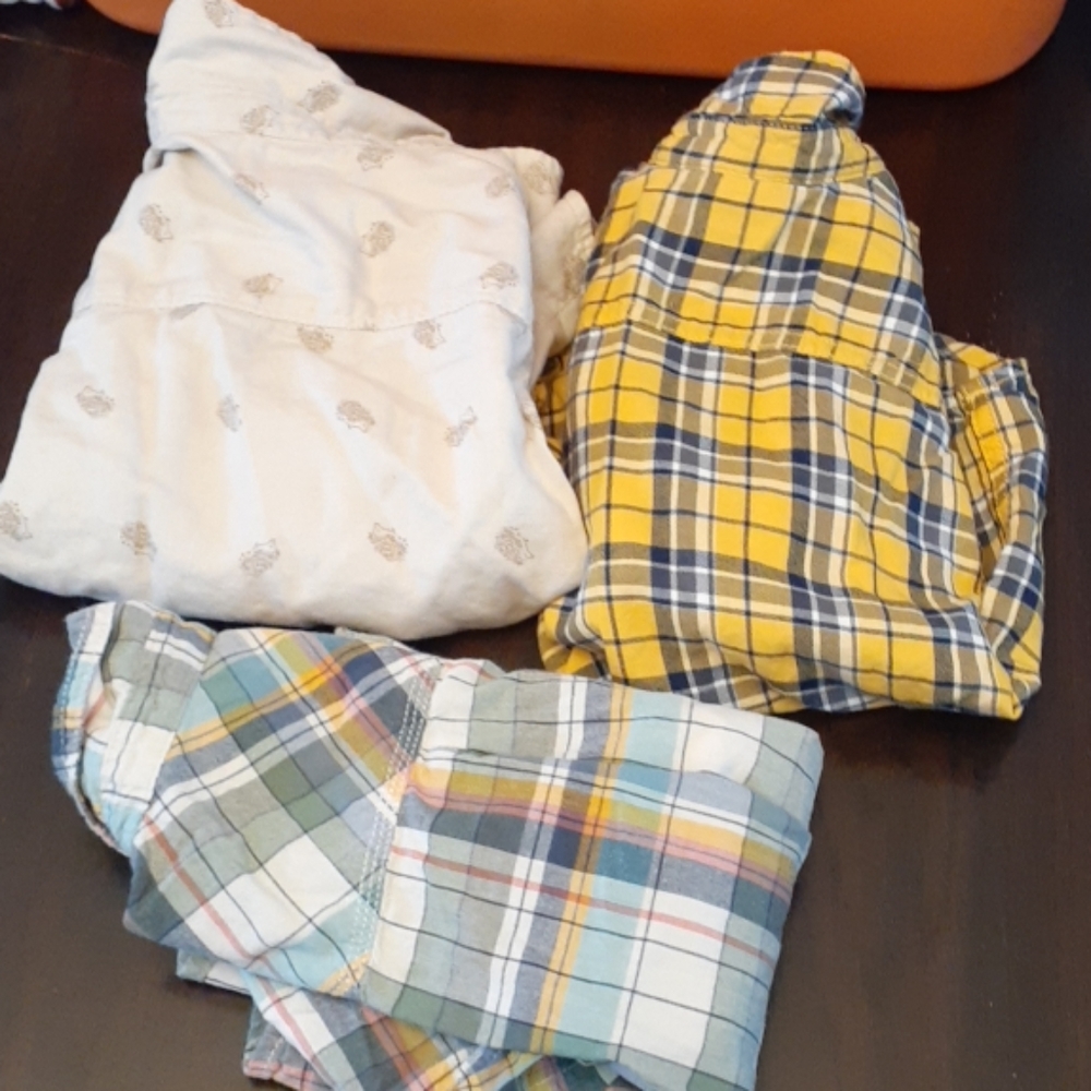 3 botton up shirts